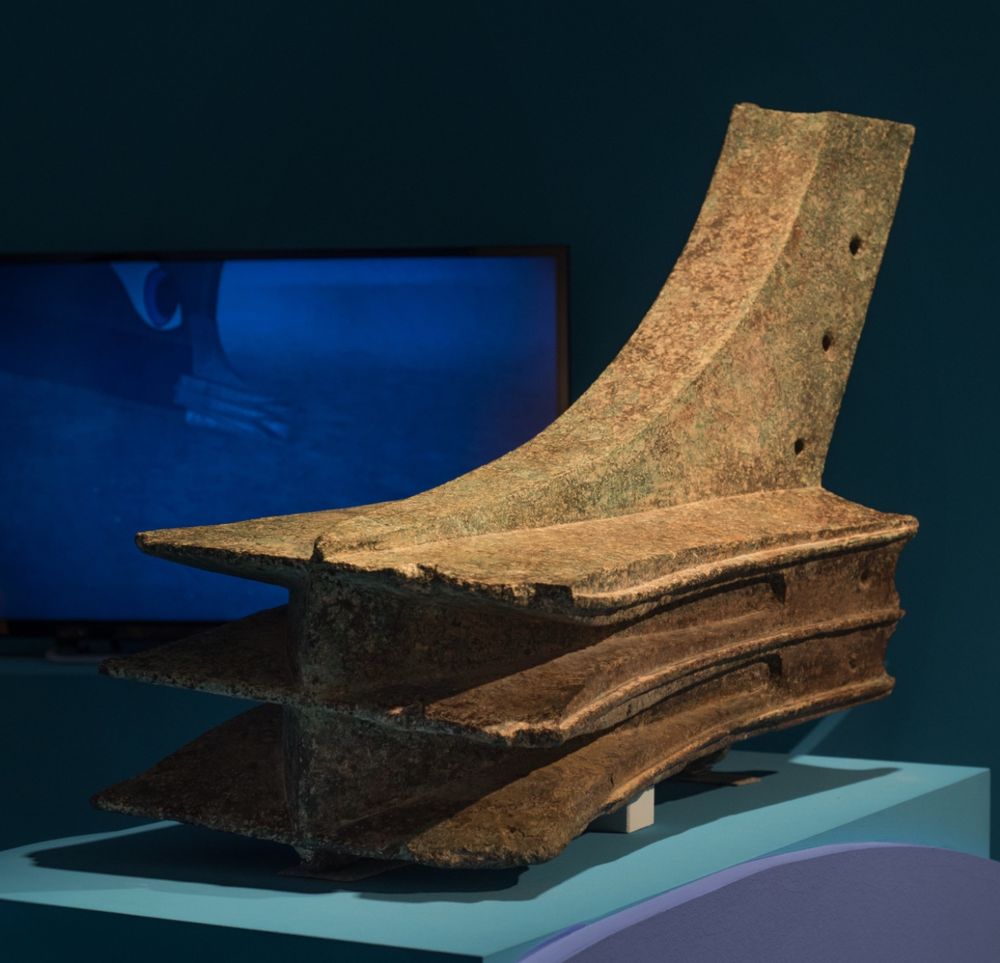 Dan Diffendale
Follow
Carthaginian warship ram (Egadi 3) from the Battle of the Aegates Islands, 1 
Bronze with high lead content
Mid 3rd c. BCE (terminus ante quem 10 March 241 BCE)
Discovered in the sea west of Levanzo in the Isole Egadi
 
The ram bears a Punic inscription, a prayer to the god Baal:
"Let this [ram] be aimed at the ship: with Baal's wrath, that permits the target to be reached, let go and hit the decorated shield in the center" (per label in Bonn).
 
In the collection of the Soprintendenza del Mare, Palermo, Inv. 3912
 
Photographed on display in the exhibit "Im Meer Versunken: Sizilien und die Unterwasserarchäologie" (October 10, 2017-June 24, 2018) at the LVR-LandesMuseum, Bonn.

Photo by Dan diffendale via Flickr