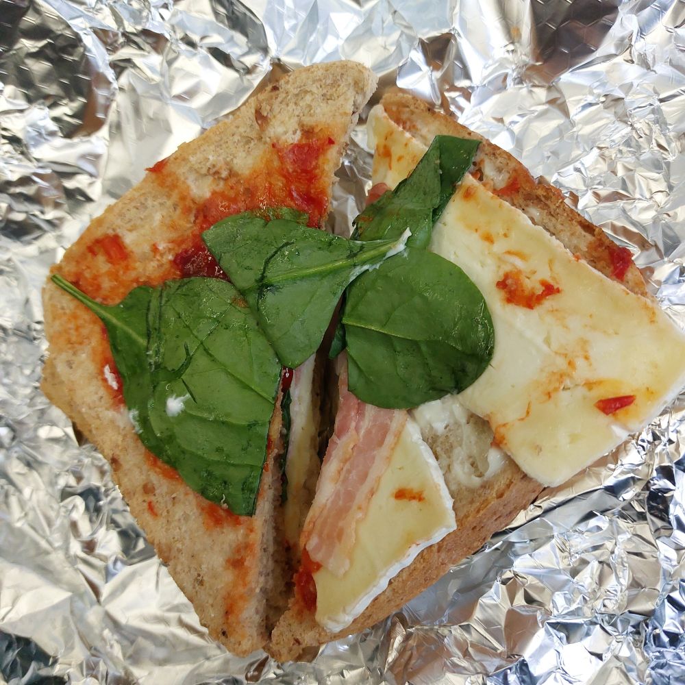 A look inside (excuse the foil, I took this one out with me for a packed lunch)