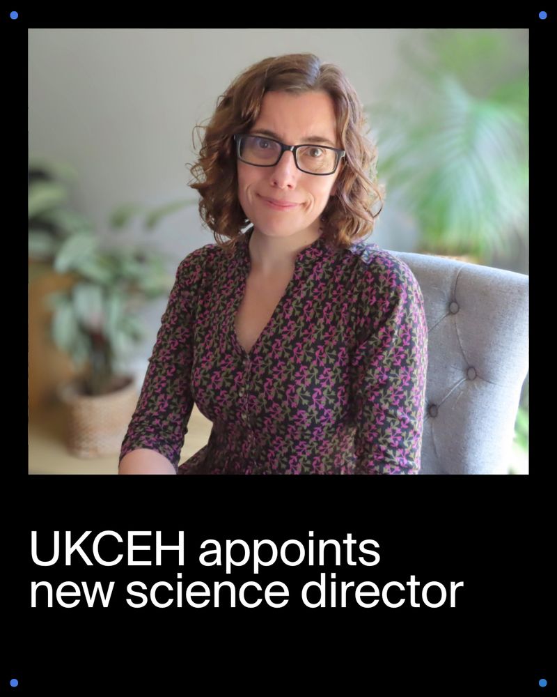 Portrait of Kathryn Brown, above text "UKCEH appoints new science director"