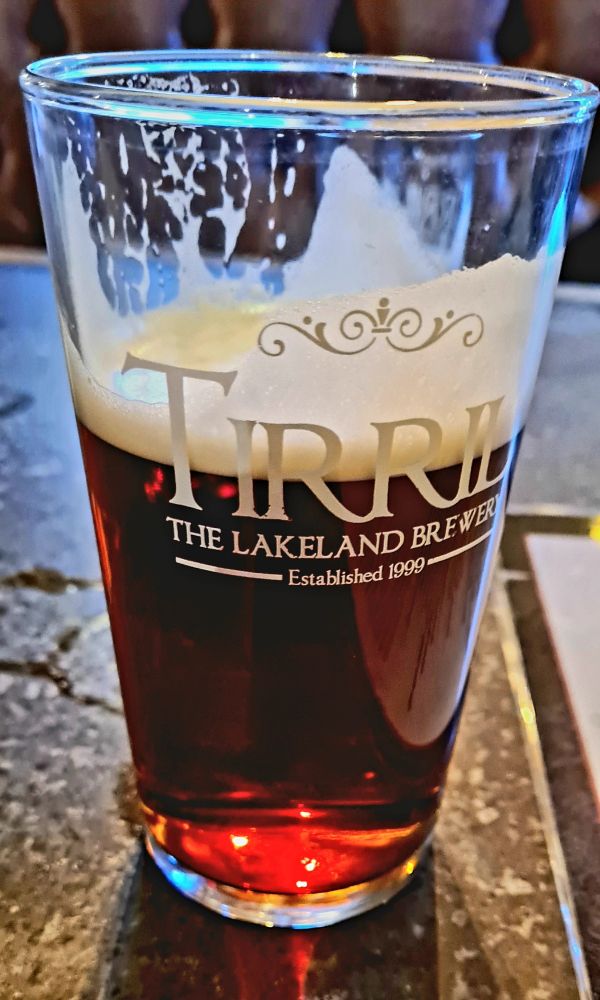 A pint of hand pulled beer