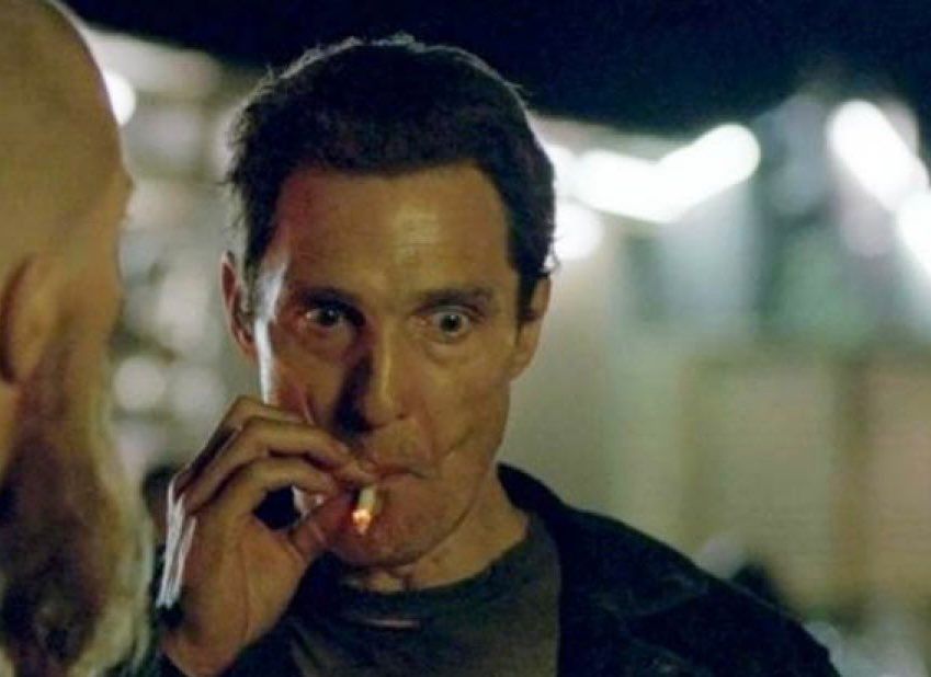 Matthew Mcconaughey deep cig drag meme 