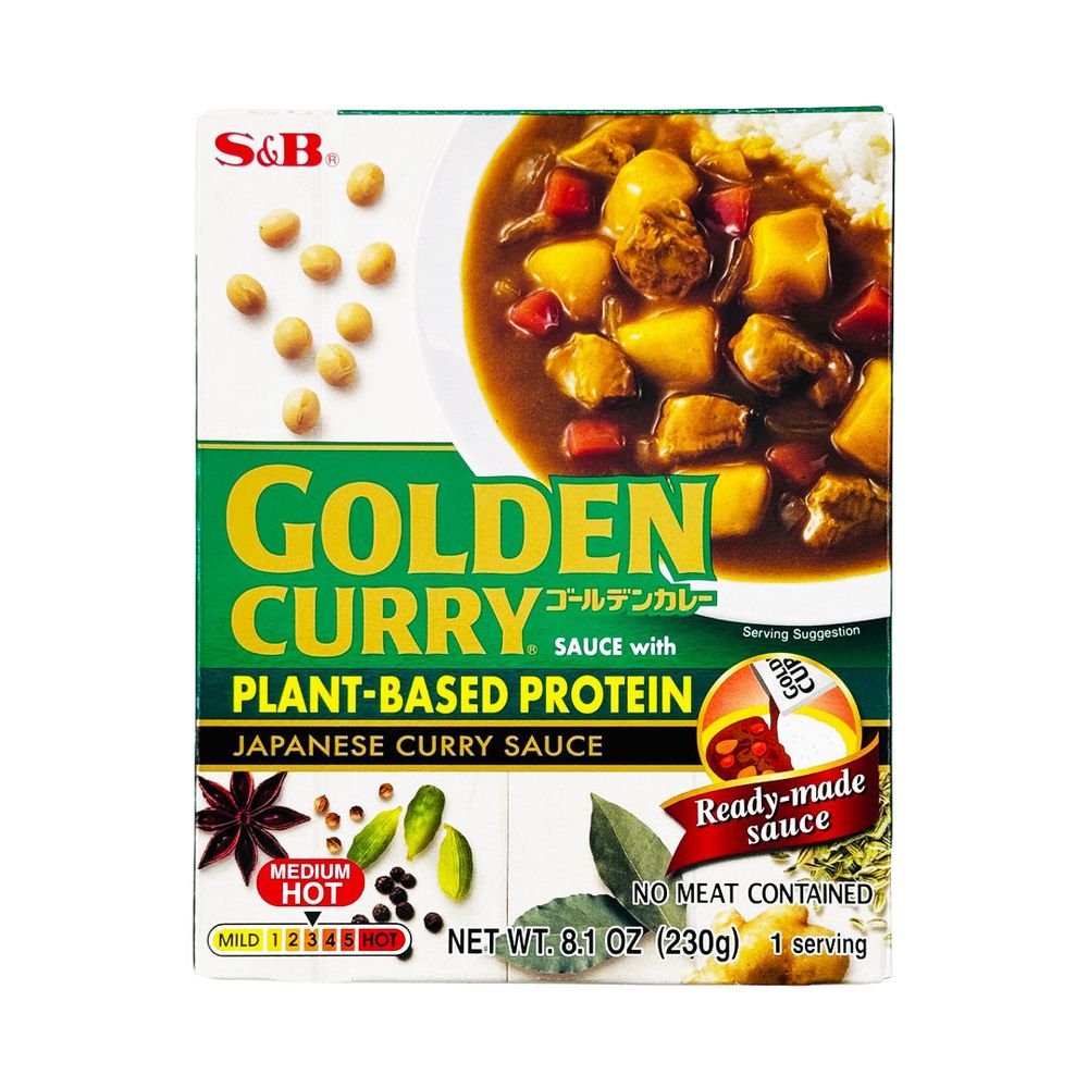 Golden Curry sauce with plant-based protein

Japanese curry sauce
Ready-made sauce
Medium hot