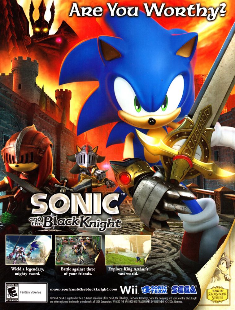 Sonic and the Black Knight ad 
SEGA
Wii
2008