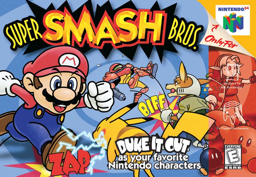 Super Smash Bros box art 