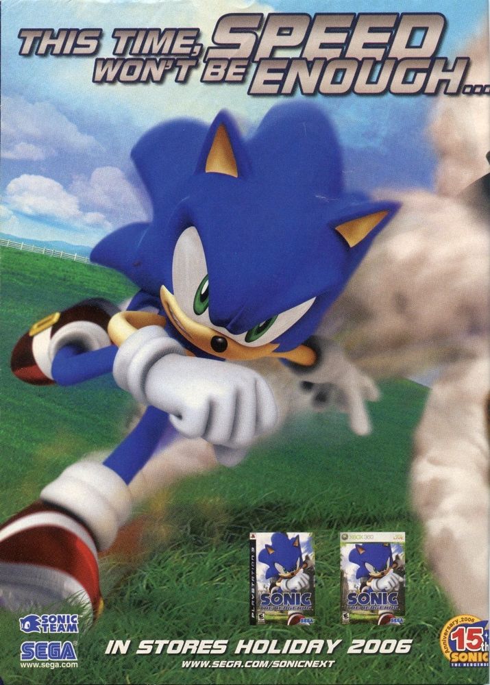 Sonic The Hedgehog 
SEGA
Multi Systems 
(2006)