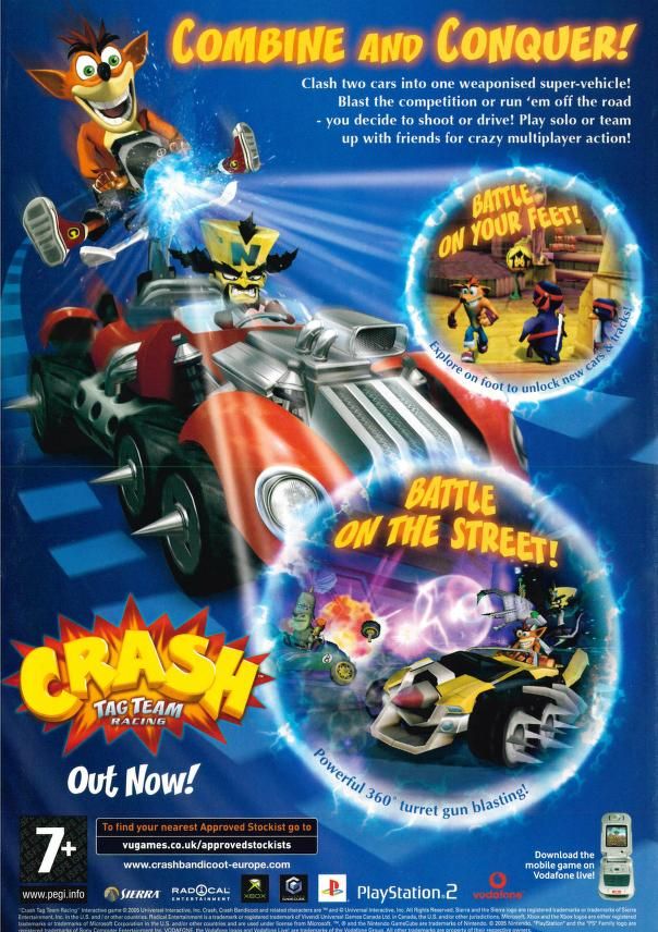 Crash Tag Team Racing ad 
Radical 
Multi Systems 
2005