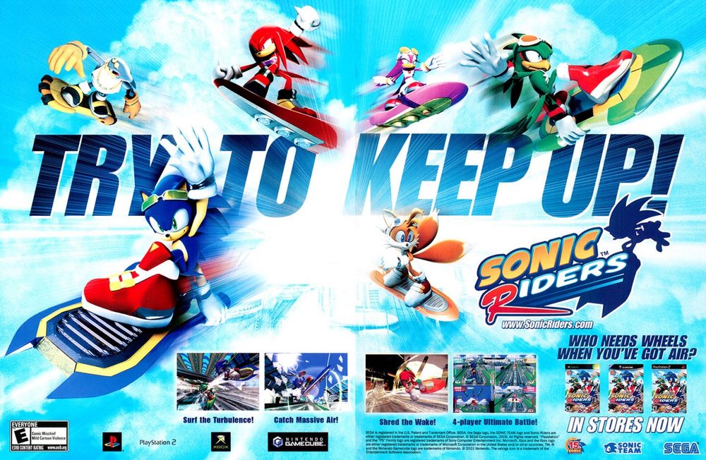 SONIC RIDERS
Sega
Multi Systems
(2006)