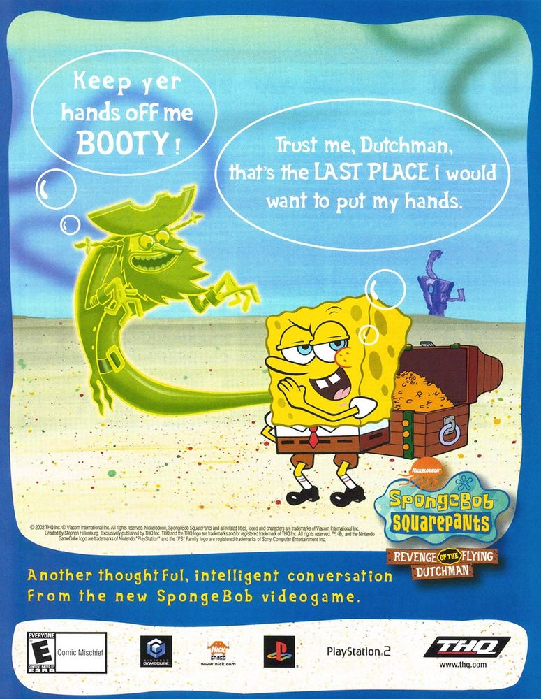 SPONGEBOB SQUAREPANTS: REVENGE OF THE FLYING DUTCHMAN
THQ
Multi Systems
(2002)