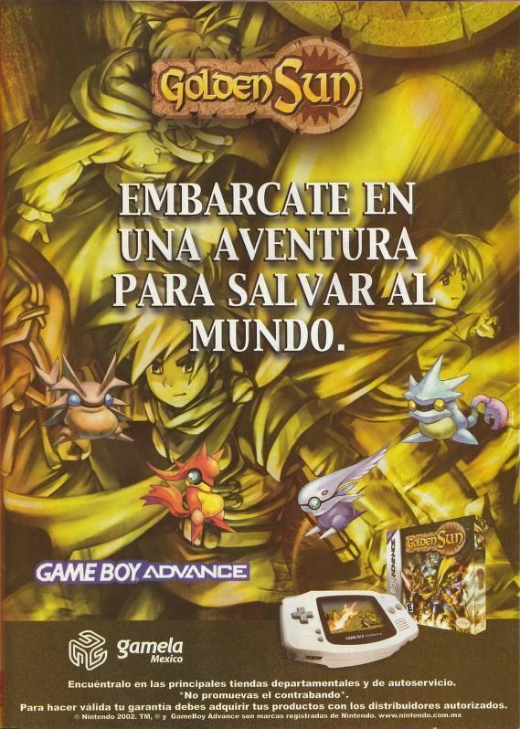Golden Sun ad 
Camelot Software
Gameboy Advance 
2002