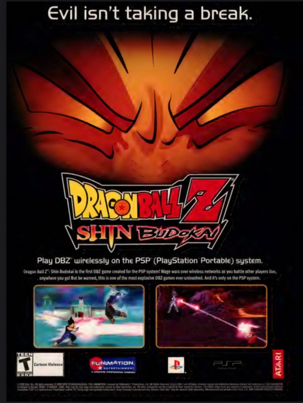 Dragon Ball Z: Shin Budokai ad 
Funimation 
PSP
2006