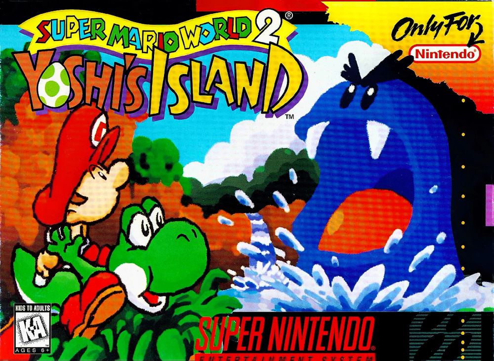 Super Mario World 2: Yoshi's Island box art (SNES) (1995)