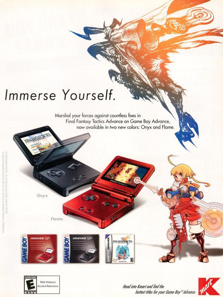 Final Fantasy Tactics Advance K-Mart ad
Sqaure Enix 
Gameboy Advance 
2003