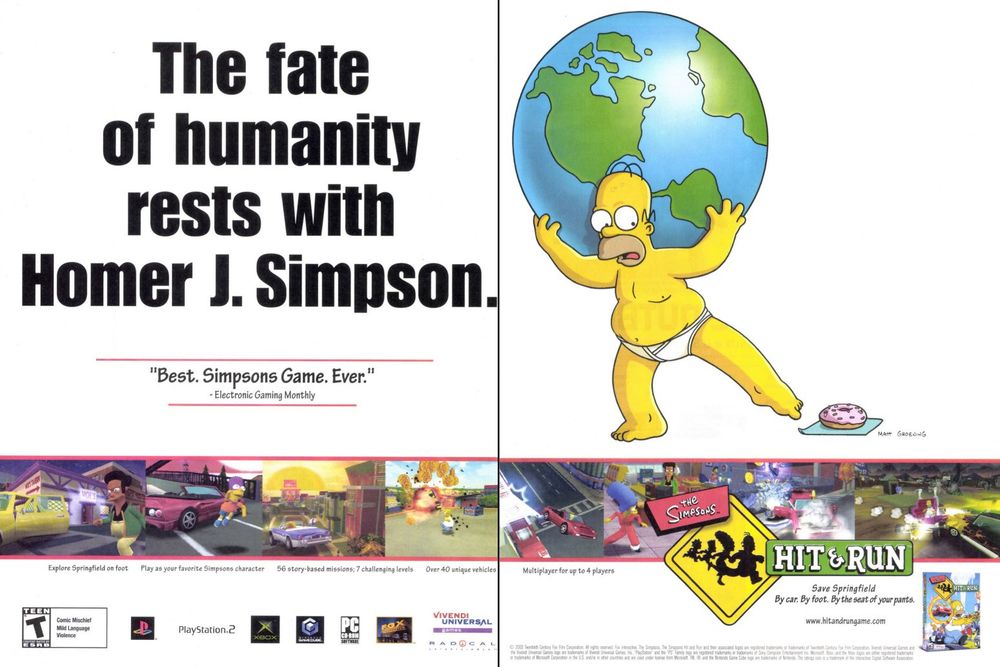 The Simpsons: Hit & Run ad
Vivendi Universal
Multi Systems
2003