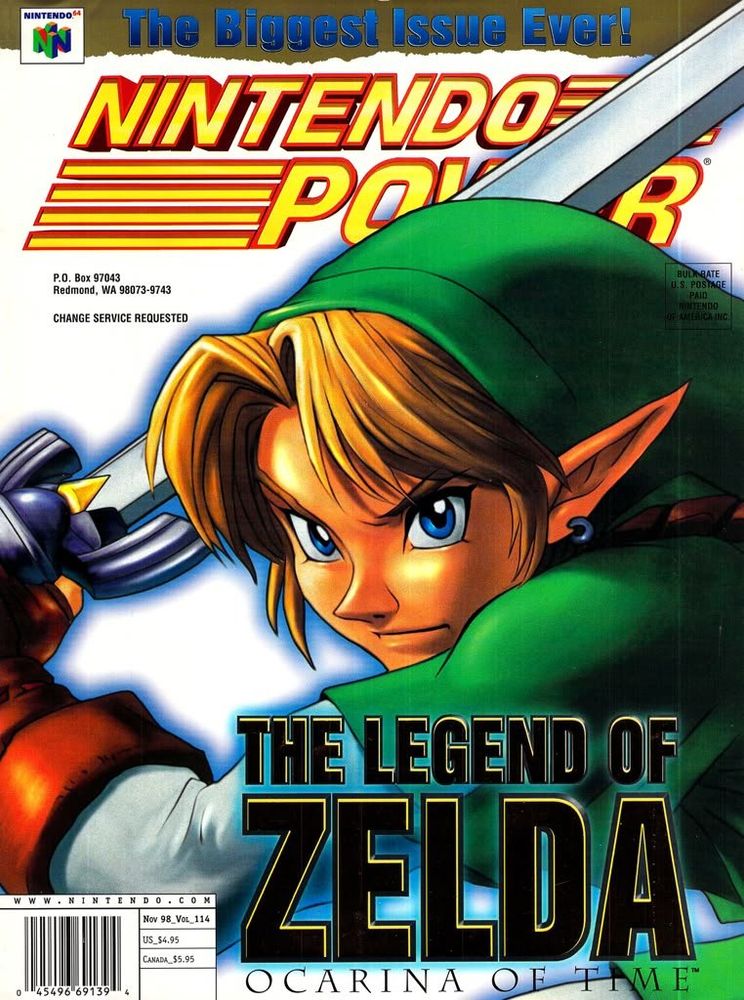 The Legend of Zelda: Ocarina of Time
Nintendo Power cover (1998)