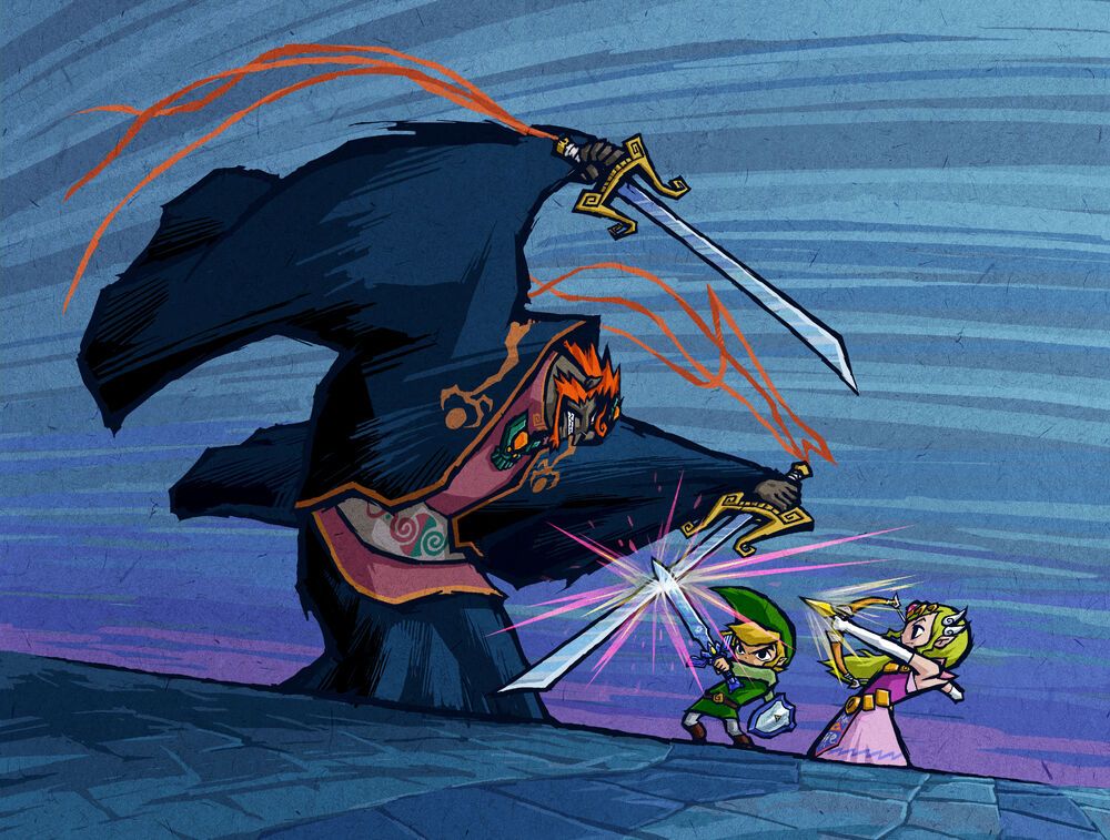 The Legend of Zelda: The Wind Waker key art (2002) via Nintendo Today app GameCube + NSO 2002