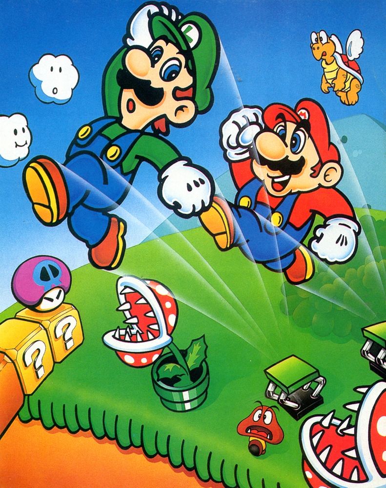 Super Mario All-Stars promotional artwork (1993)