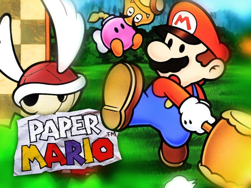 Paper Mario Official Wallpaper (2000)
