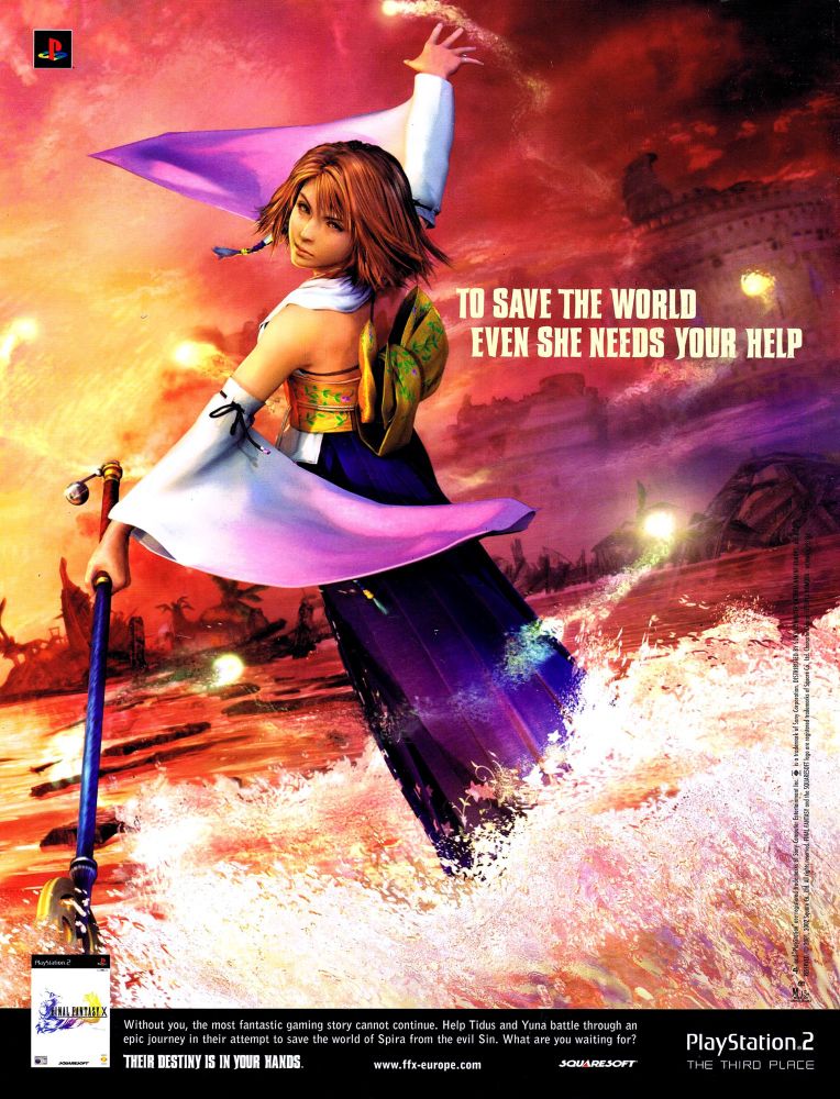 Final Fantasy X ad 
Square Enix 
PlayStation 2
2001