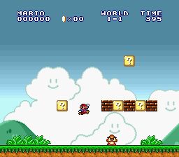 Super Mario All-Stars World 1-1 screenshot (1993)