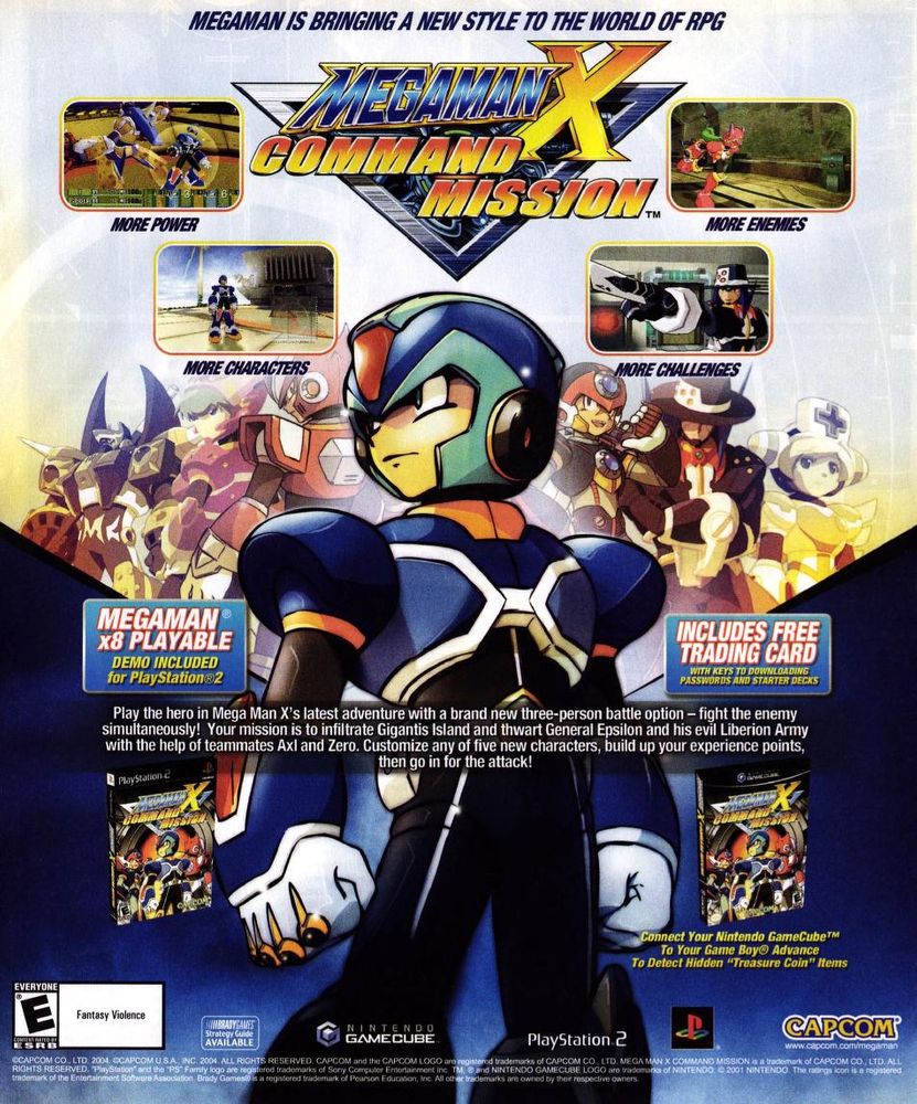 Mega Man X: Command Mission ad
Capcom
Multi Systems 
2004