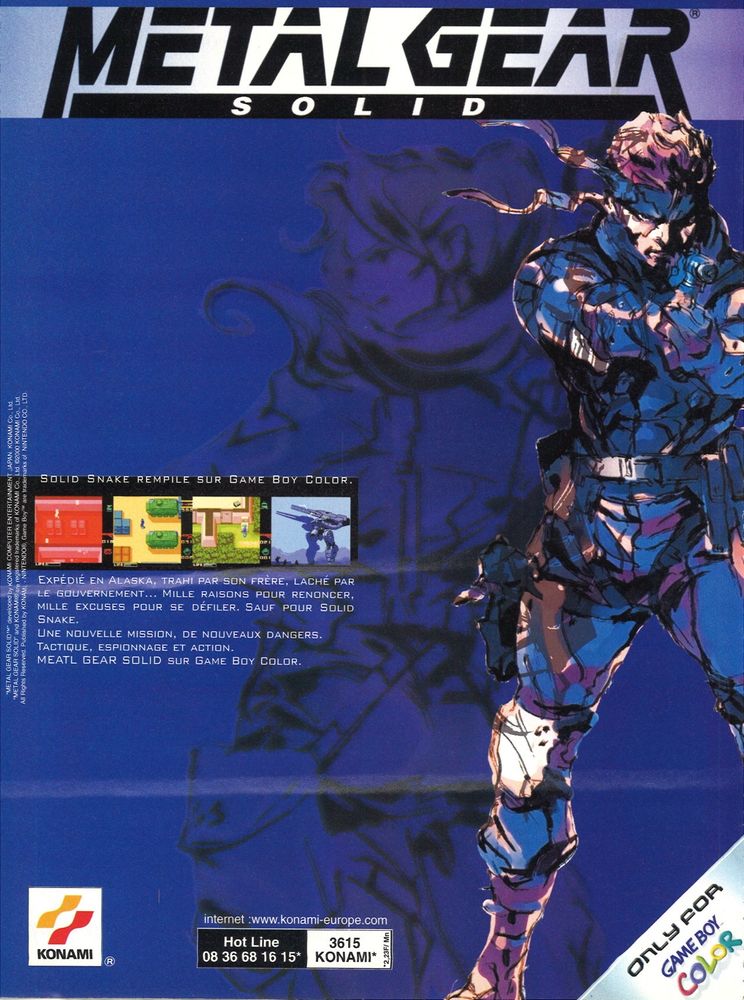 Metal Gear Solid ad
Konami
Gameboy Color
2000