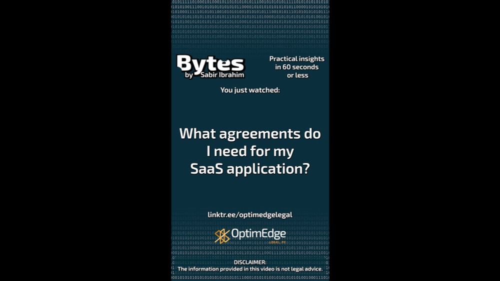 Bytes Episode 49 - What agreements do I need for my SaaS application?