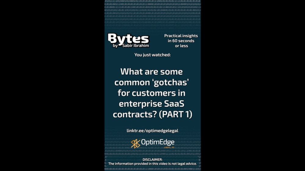 Bytes Episode 116- What are some common 'gotchas' for customers in enterprise SaaS contracts? PART 1