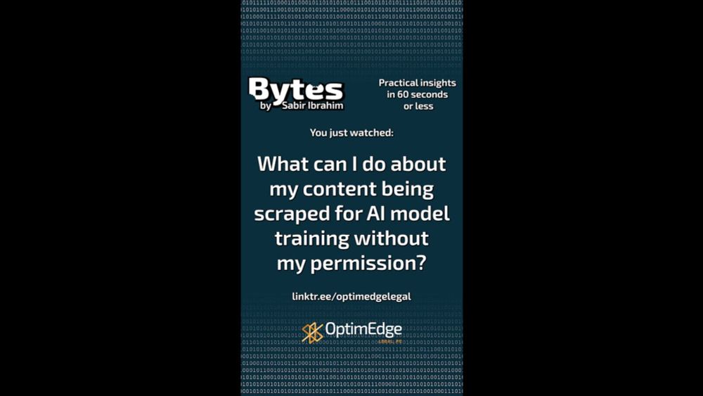 Bytes Episode 31 -  What can I do about my content being scraped for AI model training?