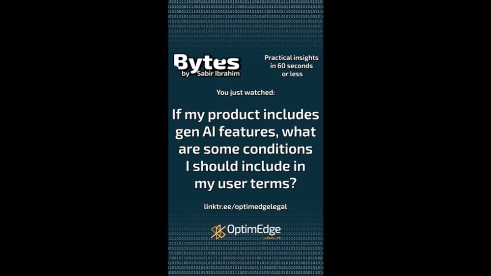 Bytes Episode 27: What are some gen AI-related provisions I should include in my terms of use?