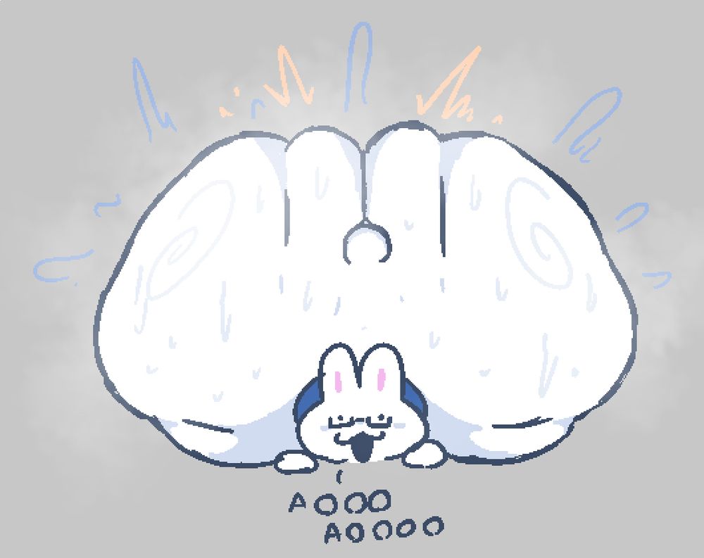 Me sitting on my front, MASSIVE sweaty ass clapping in the air, all while I go "AOOO AOOO"