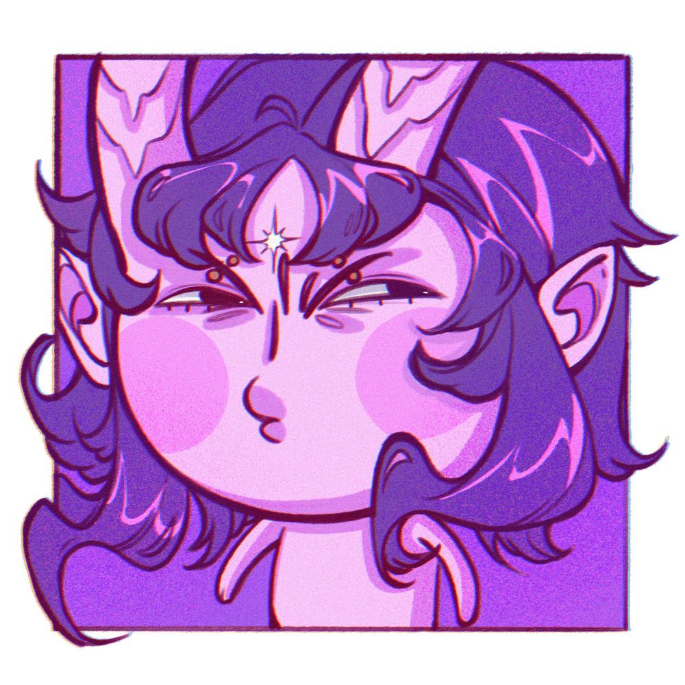 A little stank eyed Charline meme/icon 