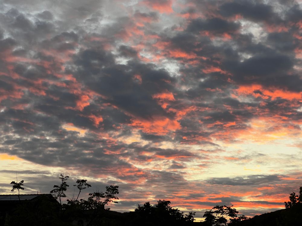 Incredible sunset, on fire