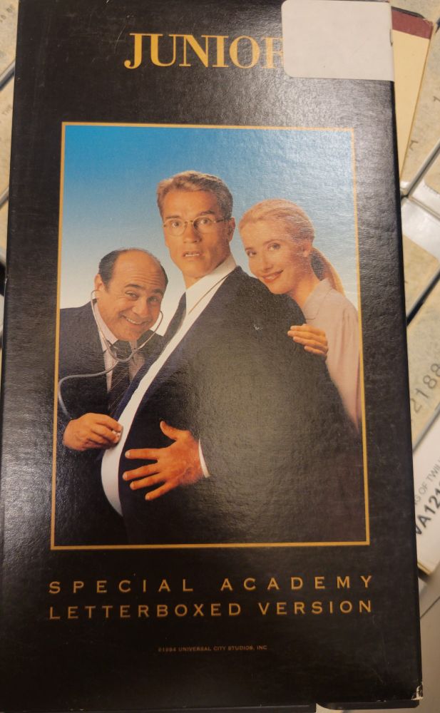 An academy vhs screener for Junior (1994) 
