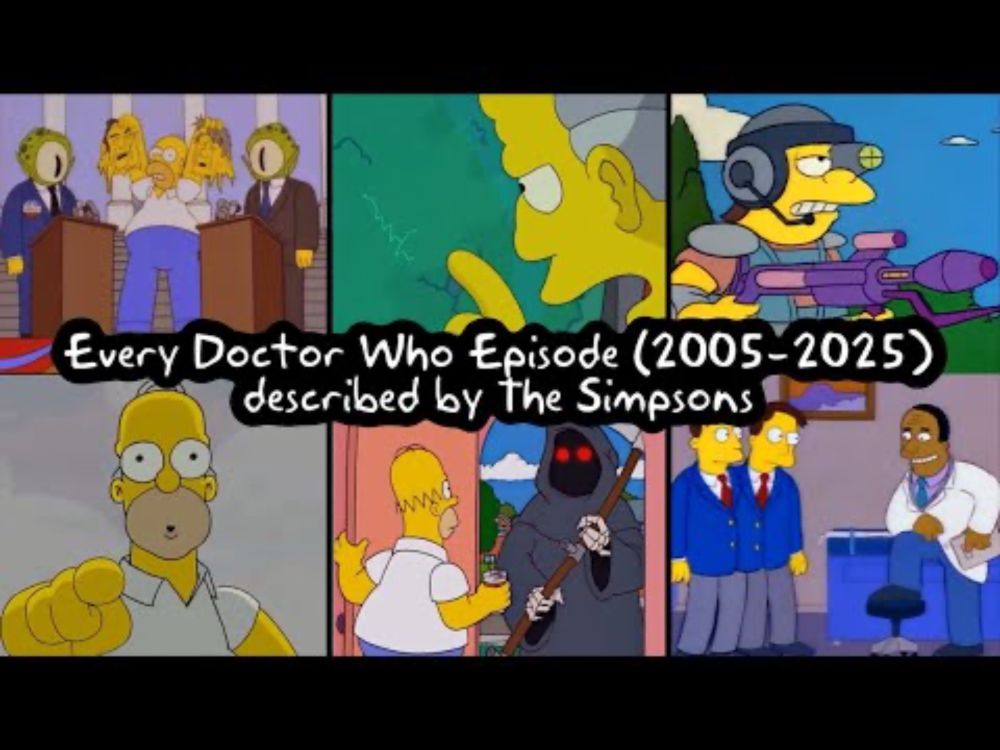 Every episode of Doctor Who (2005-2025) described by The Simpsons