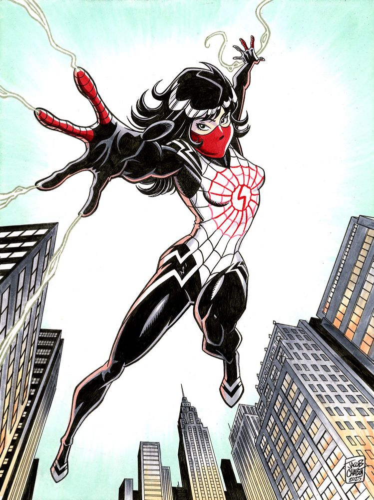 Commissioned drawing of Marvel's Silk.
