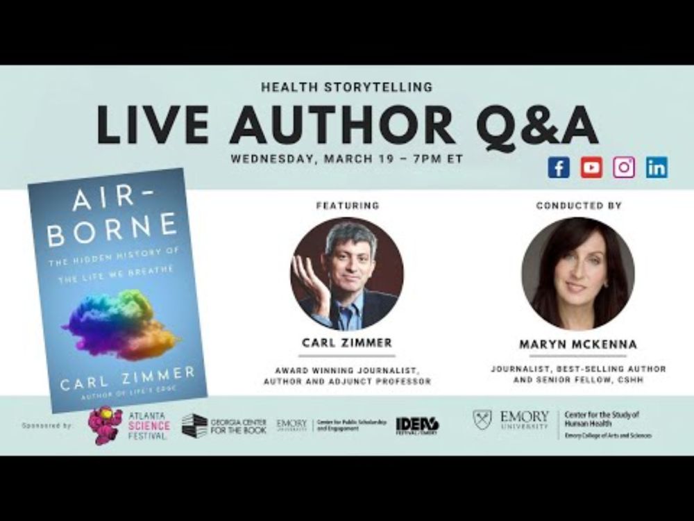 Health Storytelling with Guest Carl Zimmer