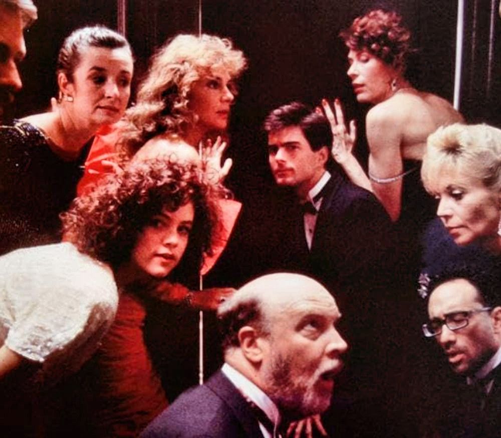 Four images from "Scenes from the Class Struggle in Beverly Hills" (1989) 
