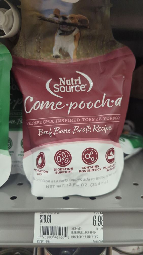 Pouch of Nutri-Source "Come-pooch-a" - kombucha inspired topping for dogs 