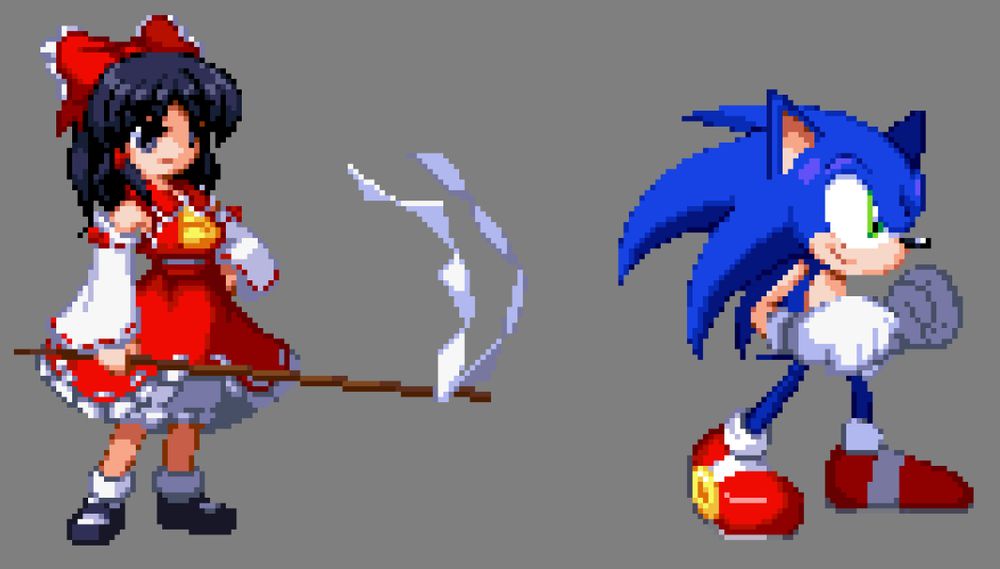 (Reimu Sprite from original Immaterial and Missing power)