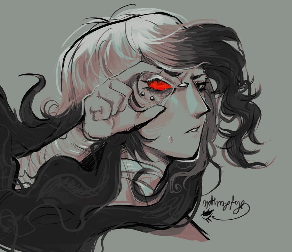 Jades peregrine spreading his eye pussy (sorry ) sorry ( i didnt mean to say thar ) sorry ) empty eye socket