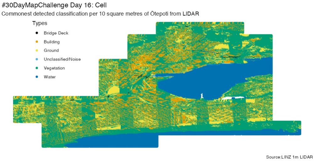 LIDAR classifications of Ōtepoti