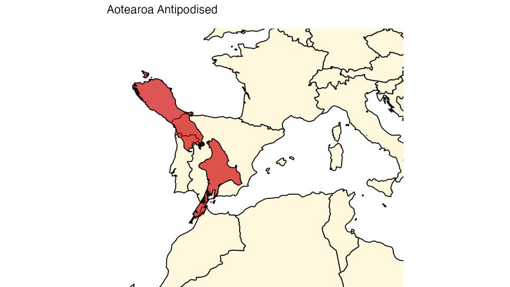 NZ moved to it's antipode- from a southern hemisphere, far in the east country to a northern hemisphere near west country.