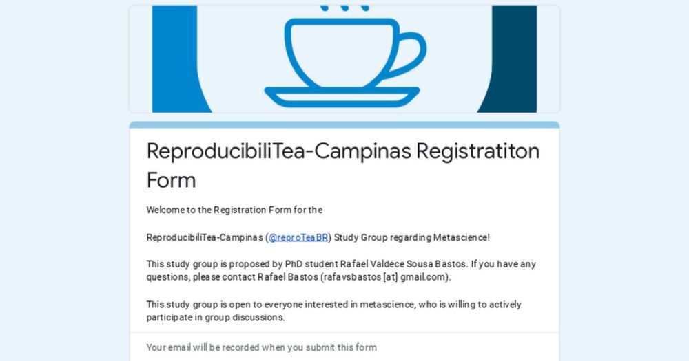 ReproducibiliTea-Campinas Registratiton Form