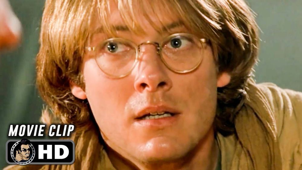 Close up still of James Spader in the film Stargste. 