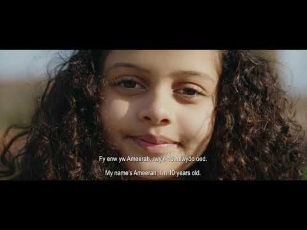 A thank you from Ameerah. Year 2050, Cymru.