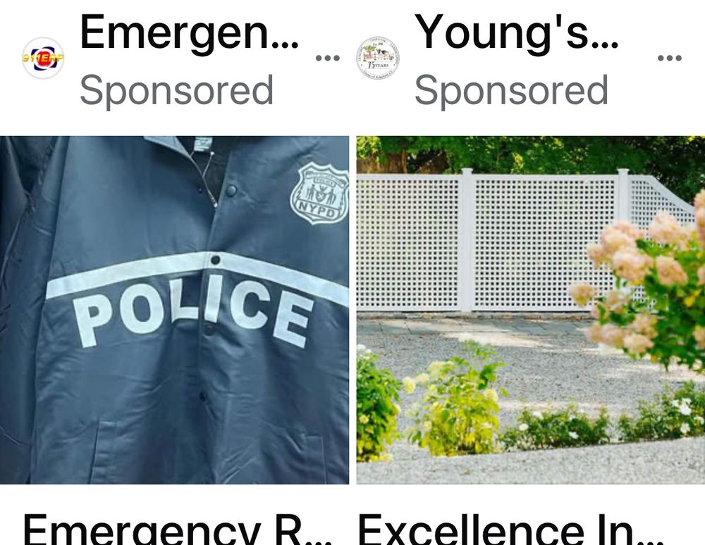 Facebook ad for police gear