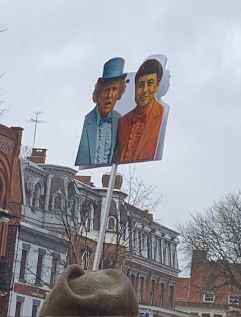 Anti-Trump protest Saratoga Springs, NY