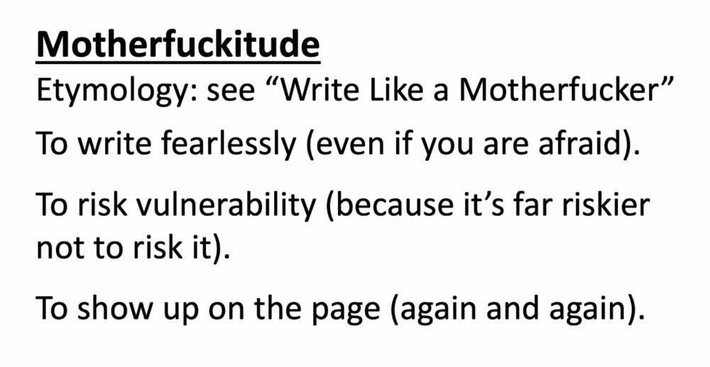 motherfuckitude: a quality of good writing according to author Cheryl Strayed