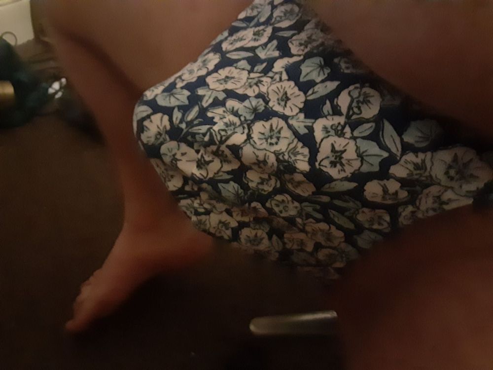 My boner in a thong