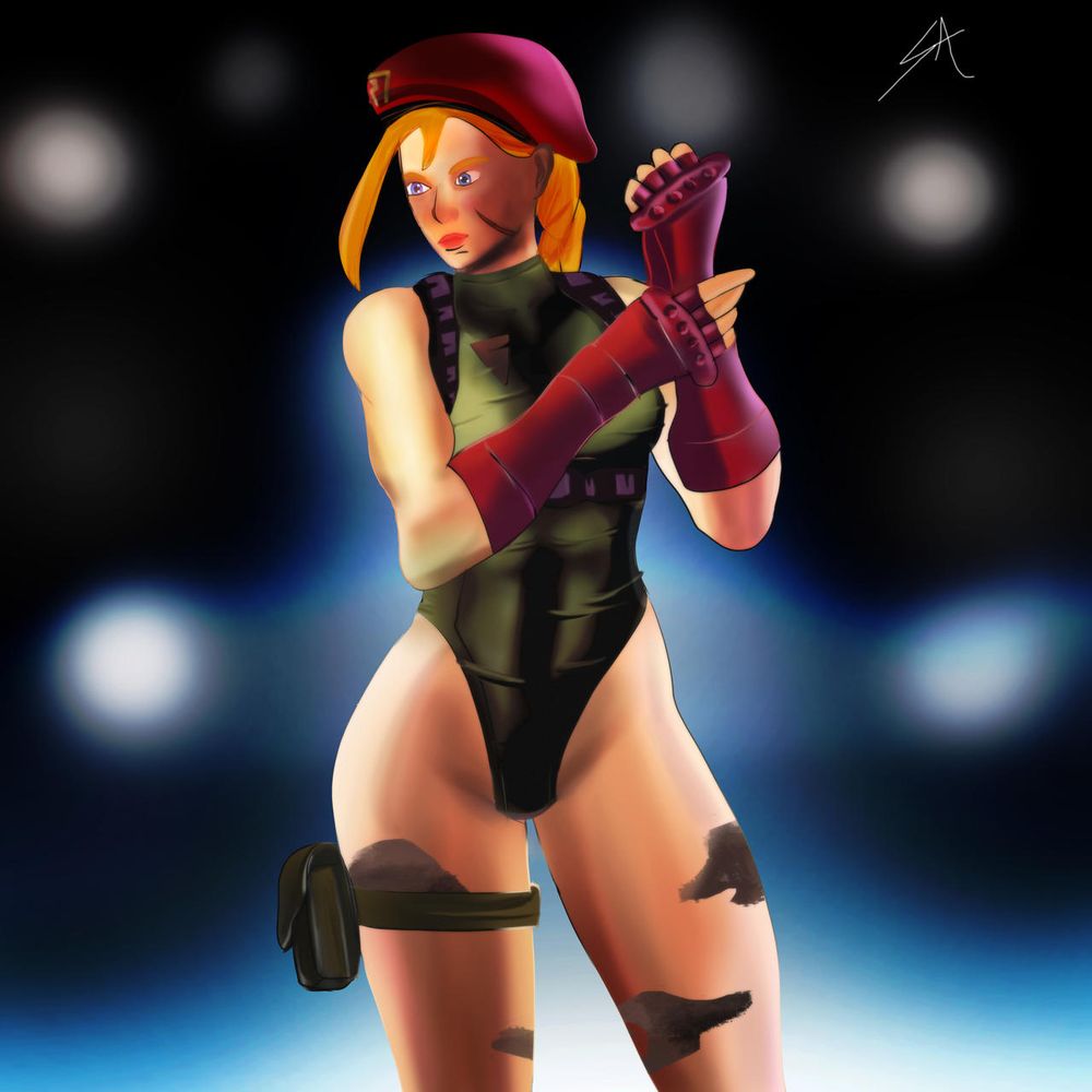 Fan art render of Cammy From Street Fighter. 